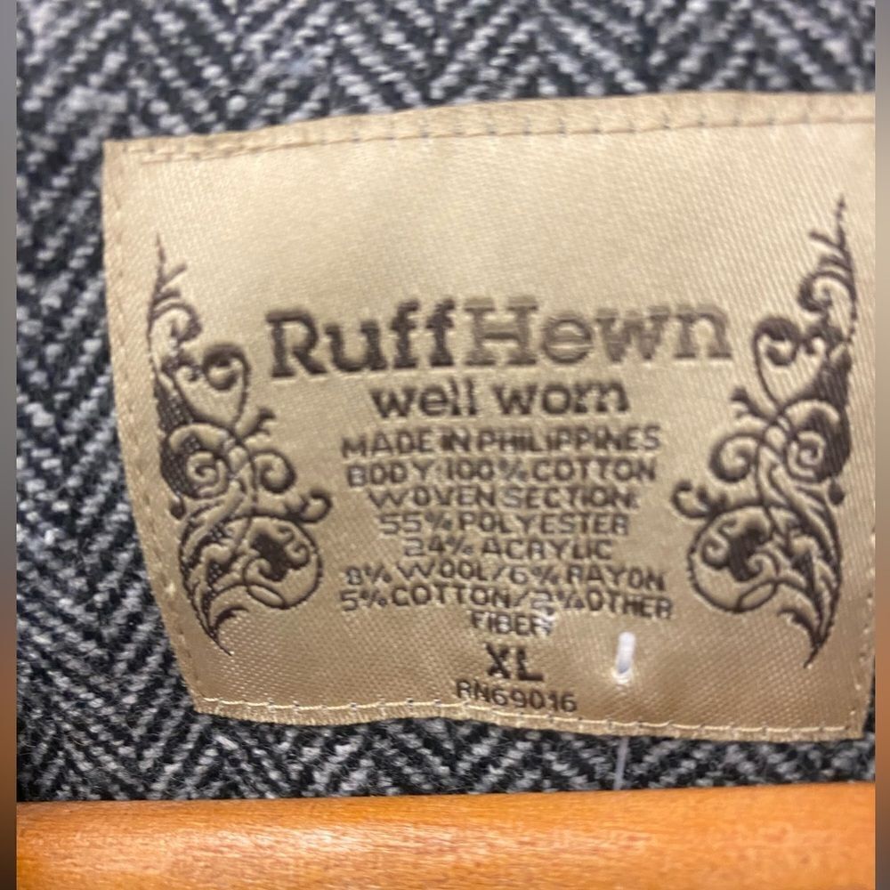 Ruff Hewn xlarge grey jacket - Picture 2 of 4